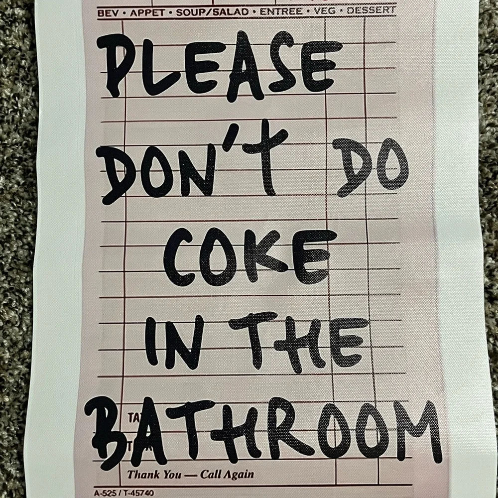 Please don’t do Coke Humorous Bathroom Sign - Picture 2 of 5